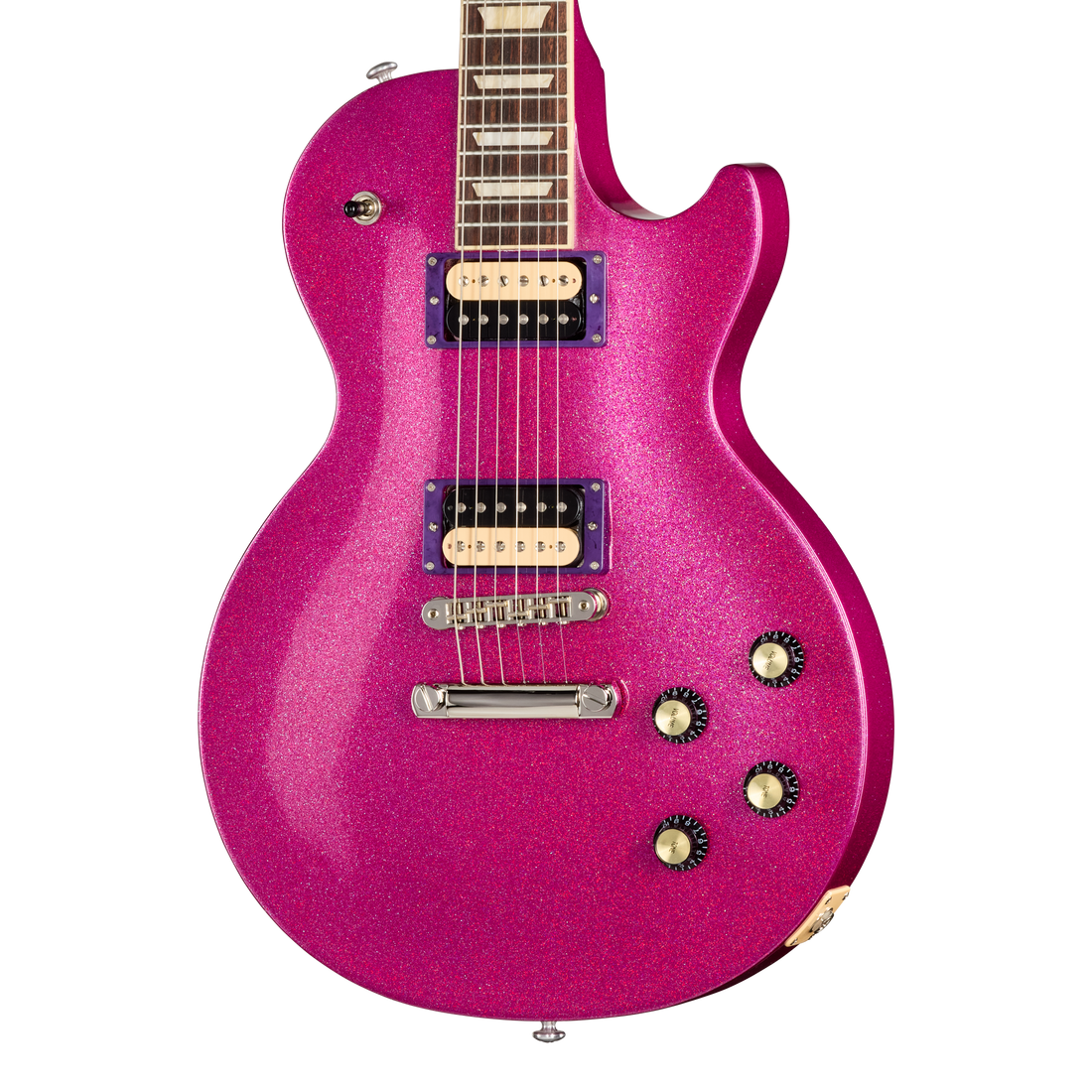 Gibson Mod™ Collection Les Paul Studio, Magenta Glitter Bomb Electric Guitar Gibson Mod™ Collection