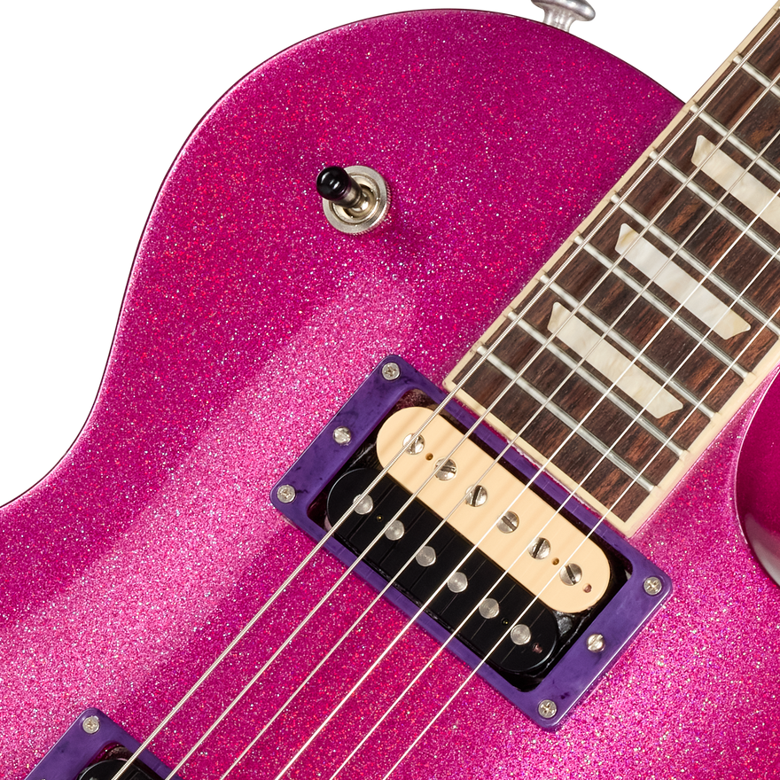 Gibson Mod™ Collection Les Paul Studio, Magenta Glitter Bomb Electric Guitar Gibson Mod™ Collection