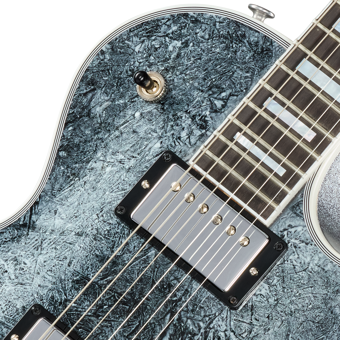 Gibson Mod™ Collection Les Paul Custom, Bardiglio Marble Electric Guitar Gibson Mod™ Collection