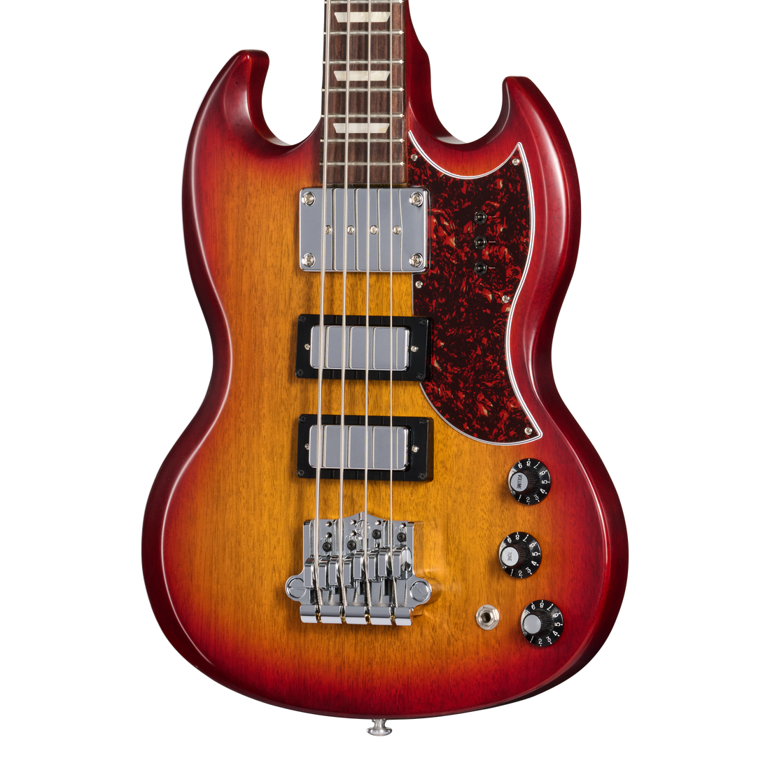 Gibson Mod™ Collection SG Standard Bass, Soft Cherry Sunny Burst Electric Bass Guitar Gibson Mod™ Collection