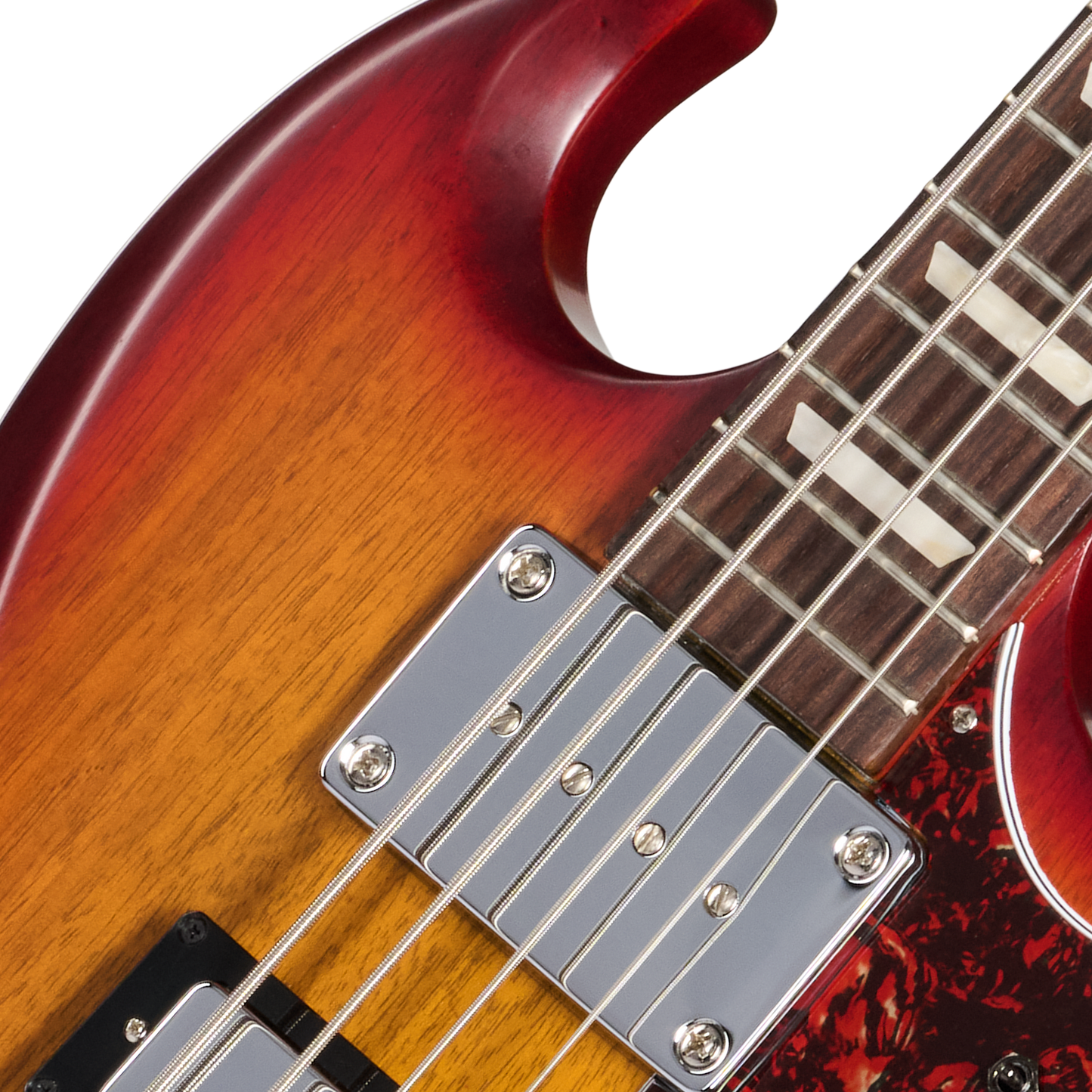 Gibson Mod™ Collection SG Standard Bass, Soft Cherry Sunny Burst Electric Bass Guitar Gibson Mod™ Collection
