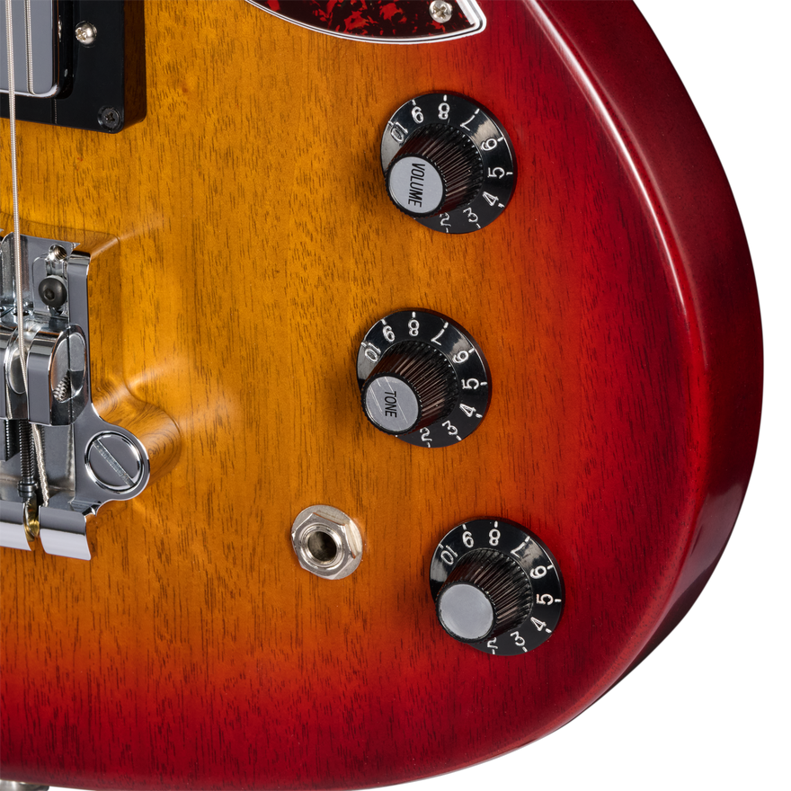 Gibson Mod™ Collection SG Standard Bass, Soft Cherry Sunny Burst Electric Bass Guitar Gibson Mod™ Collection