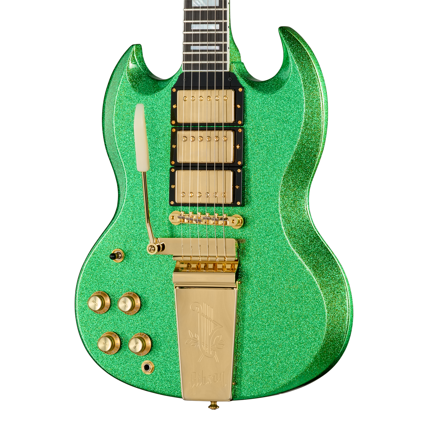 Gibson Mod™ Collection 1963 Les Paul SG Custom Reissue, Left-Handed, Emerald Sparkle Electric Guitar Gibson Mod™ Collection