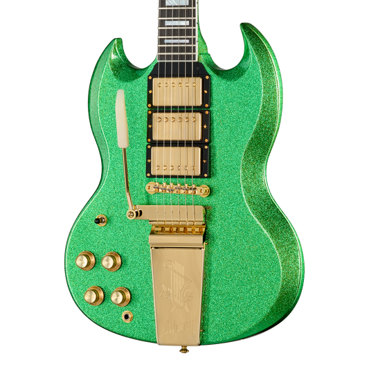 Gibson Mod™ Collection 1963 Les Paul SG Custom Reissue, Left-Handed, Emerald Sparkle Electric Guitar Gibson Mod™ Collection
