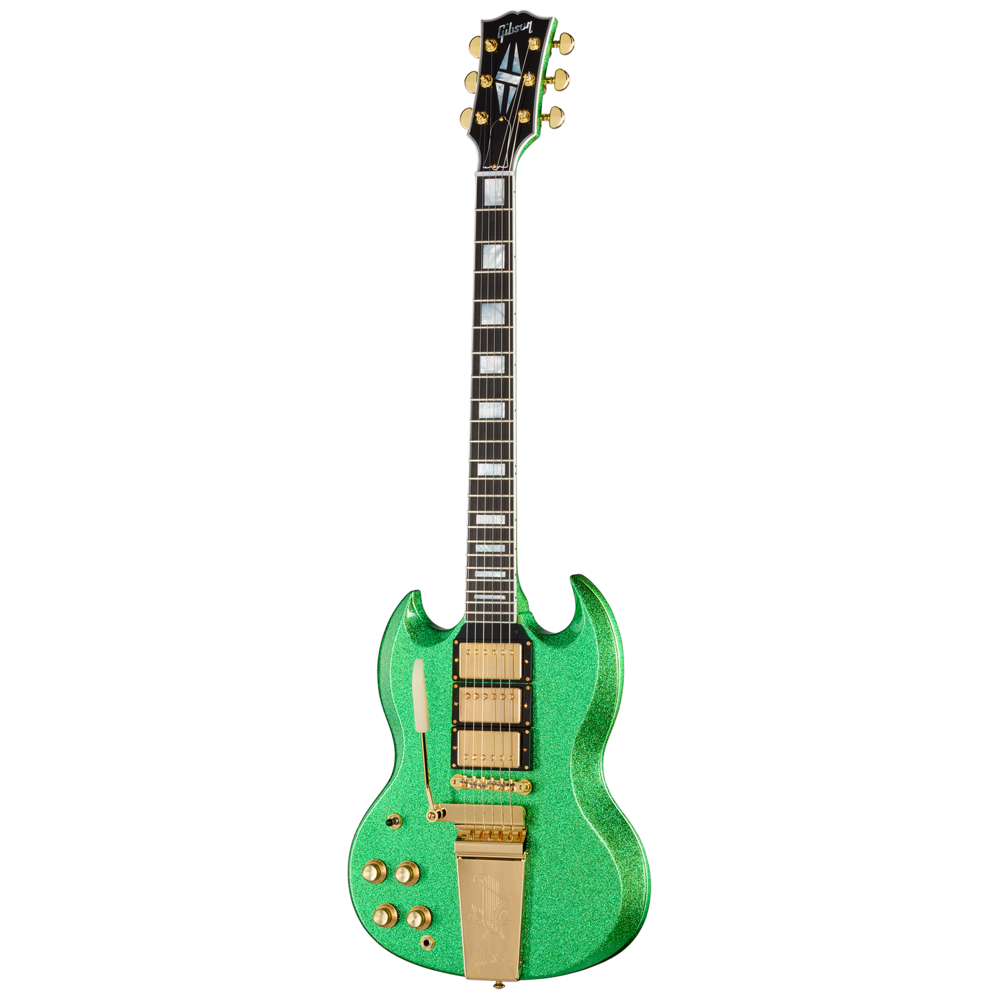 Gibson Mod™ Collection 1963 Les Paul SG Custom Reissue, Left-Handed, Emerald Sparkle Electric Guitar Gibson Mod™ Collection