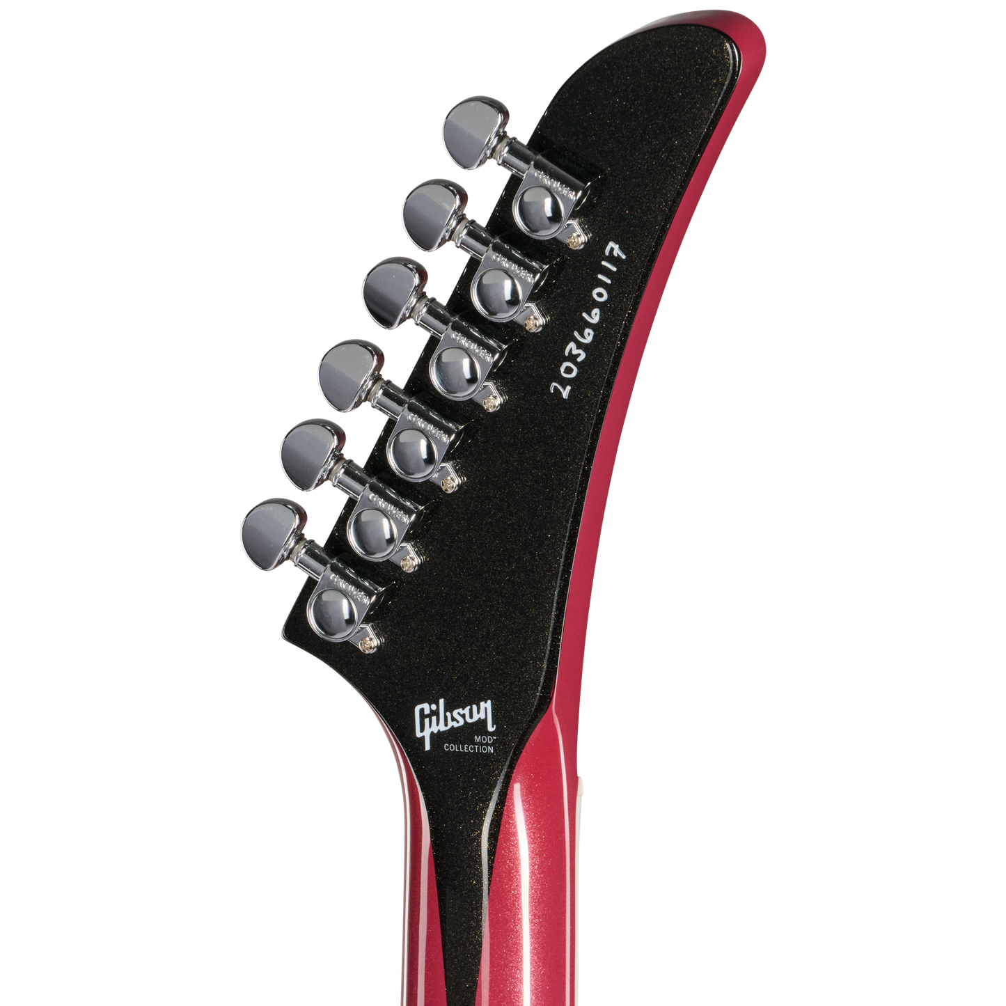 Gibson Mod™ Collection Explorer 70s, Left-Handed, Raspberry Sundae Electric Guitar Gibson Mod™ Collection