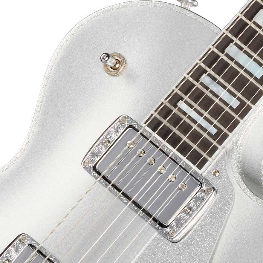 Gibson Mod™ Collection Les Paul Custom 70s, Silver Space Cadet Electric Guitar Gibson Mod™ Collection