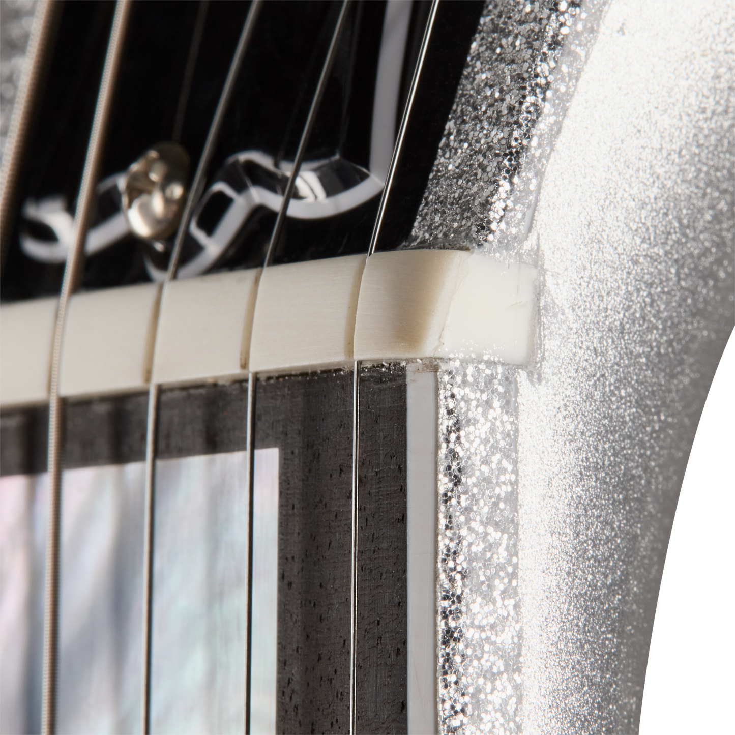 Gibson Mod™ Collection Les Paul Custom 70s, Silver Space Cadet Electric Guitar Gibson Mod™ Collection