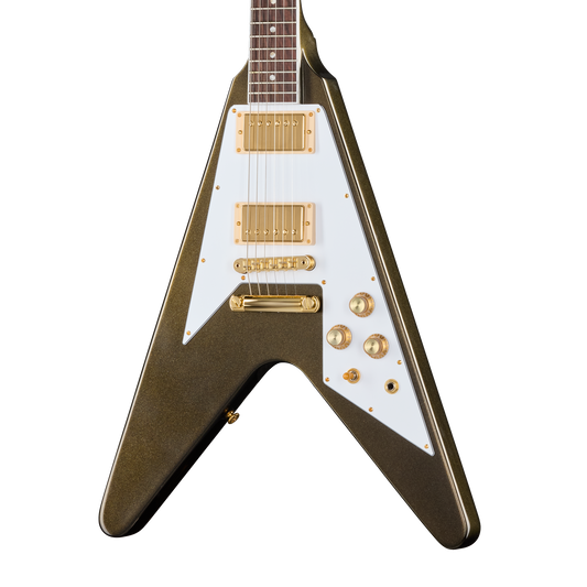 Gibson Mod™ Collection Flying V 70s, Brasstacular Electric Guitar Gibson Mod™ Collection
