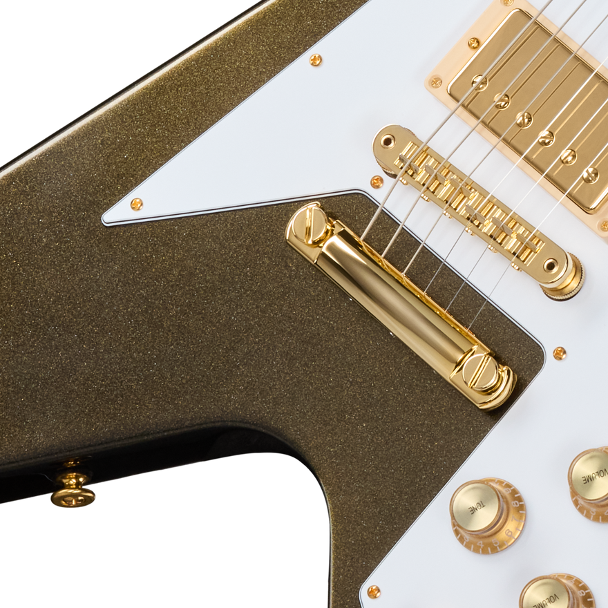 Gibson Mod™ Collection Flying V 70s, Brasstacular Electric Guitar Gibson Mod™ Collection