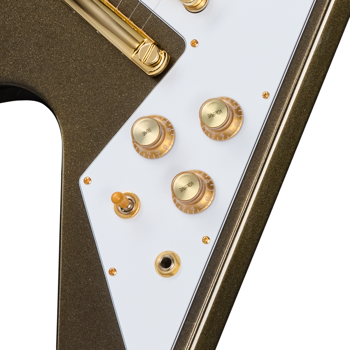 Gibson Mod™ Collection Flying V 70s, Brasstacular Electric Guitar Gibson Mod™ Collection