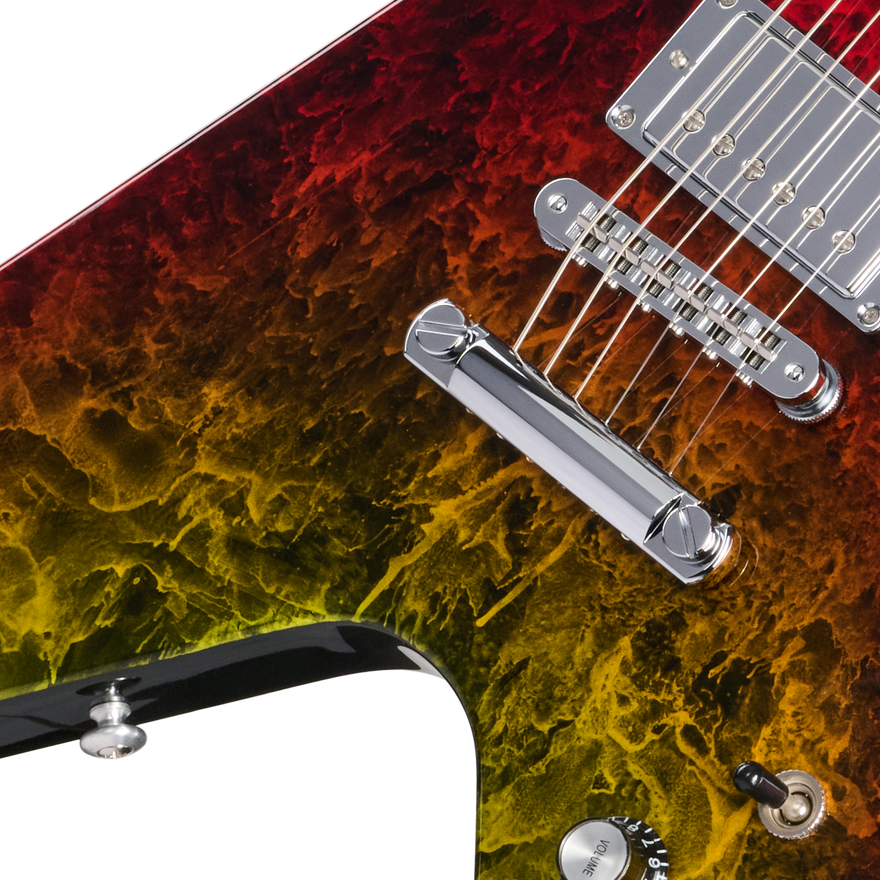 Gibson Mod™ Collection Flying V 80s, Flame Job Hot Rod Electric Guitar Gibson Mod™ Collection