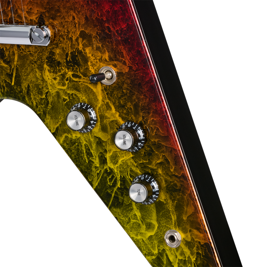 Gibson Mod™ Collection Flying V 80s, Flame Job Hot Rod Electric Guitar Gibson Mod™ Collection