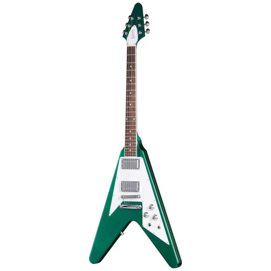 Gibson Mod™ Collection Flying V 70s, Emerald Racer Electric Guitar Gibson Mod™ Collection