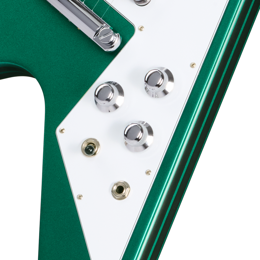 Gibson Mod™ Collection Flying V 70s, Emerald Racer Electric Guitar Gibson Mod™ Collection