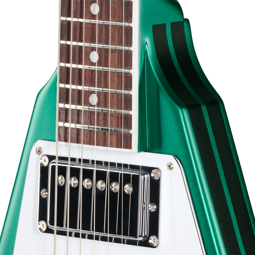 Gibson Mod™ Collection Flying V 70s, Emerald Racer Electric Guitar Gibson Mod™ Collection