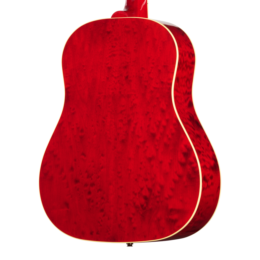 Gibson Custom J-45 Standard with Bearclaw Spruce and AA Quilt Maple, Cherry Sunburst Stain Acoustic Guitar Gibson Custom
