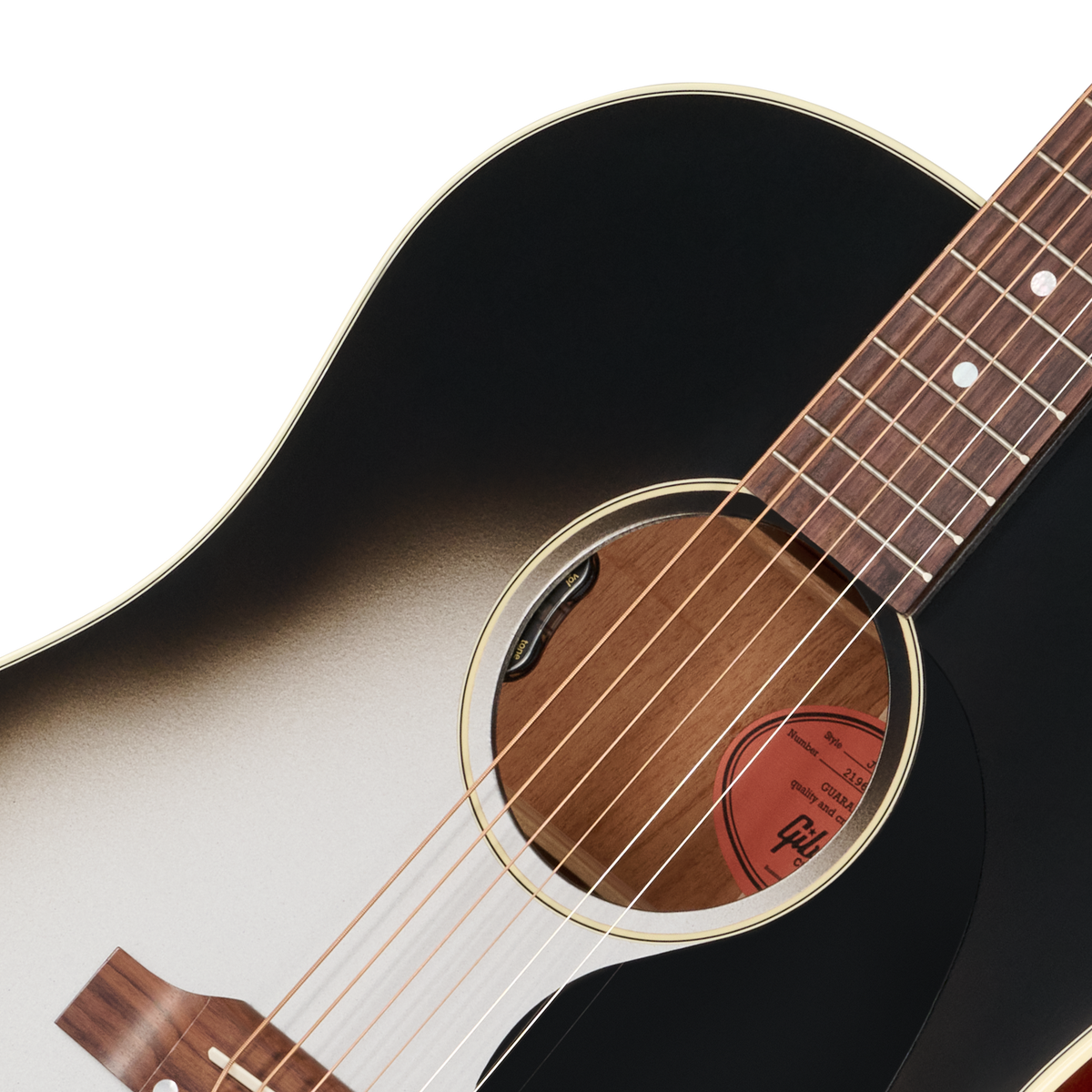 Gibson Custom J-45 Standard with HiFi DNA, Gloss, Silverburst, Exclusive Acoustic Guitar Gibson Custom