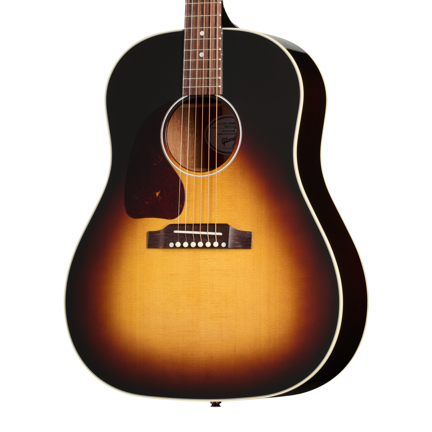 Gibson J-45 Standard, Left-Handed, Vintage Sunburst Acoustic Guitar Gibson