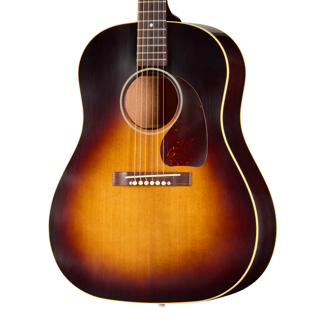 Gibson Custom 1942 Banner J-45 Reissue, Ultra Light Aged, Vintage Sunburst Acoustic Guitar Gibson Custom