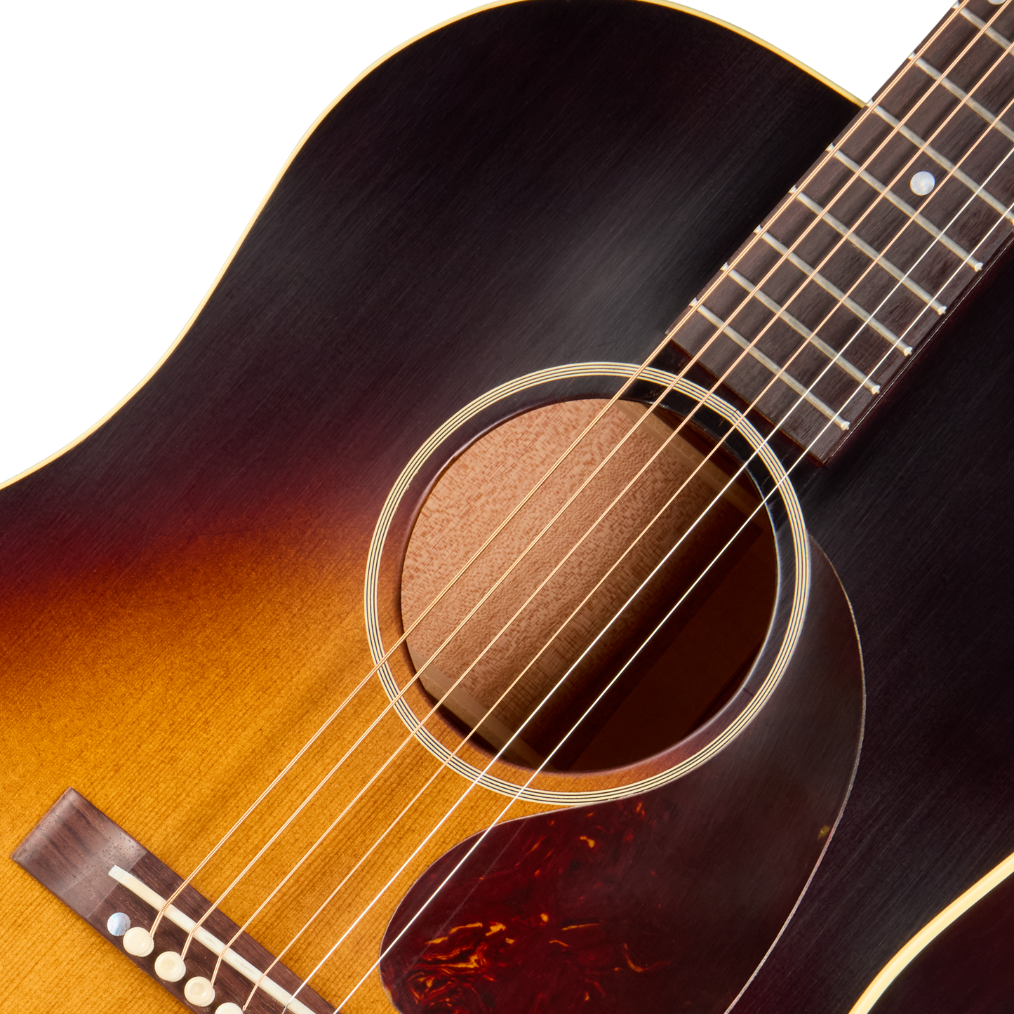 Gibson Custom 1942 Banner J-45 Reissue, Ultra Light Aged, Vintage Sunburst Acoustic Guitar Gibson Custom