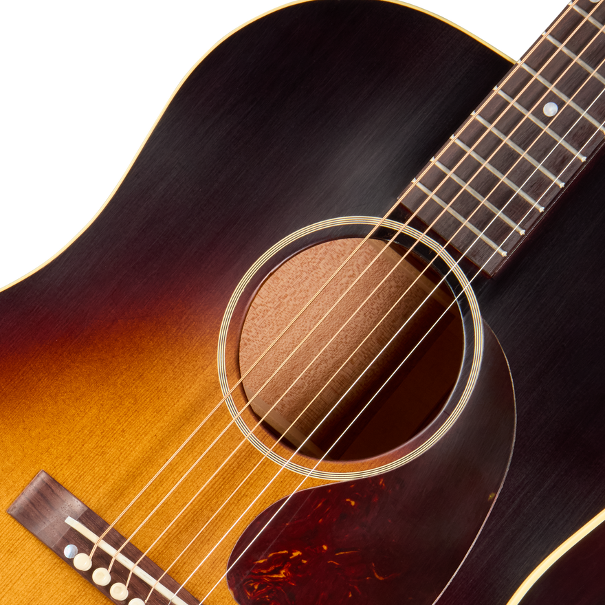 Gibson Custom 1942 Banner J-45 Reissue, Ultra Light Aged, Vintage Sunburst Acoustic Guitar Gibson Custom