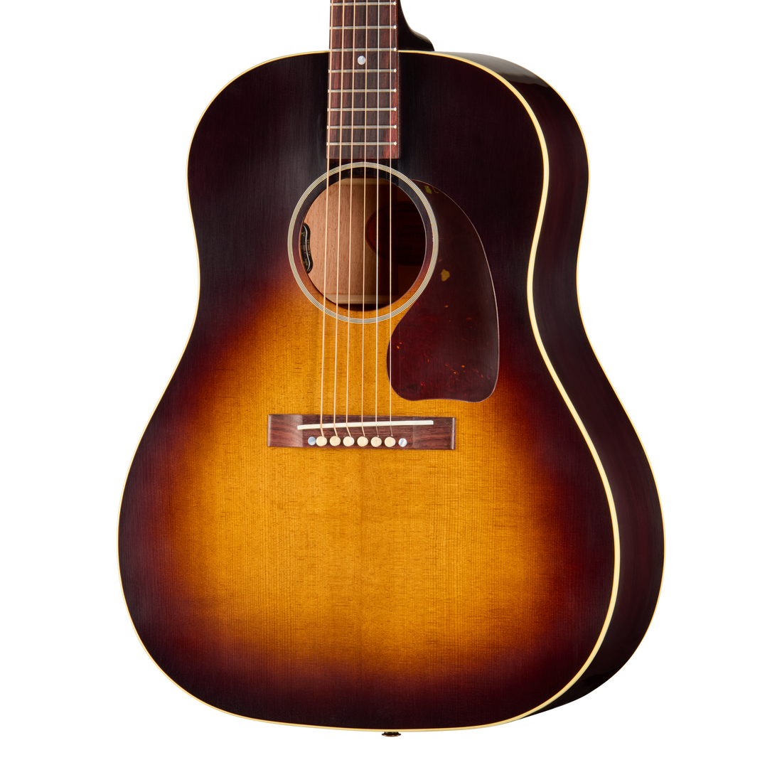 Gibson Custom 1942 Banner J-45 Reissue with HiFi, Ultra Light Aged, Vintage Sunburst Acoustic Guitar Gibson Custom