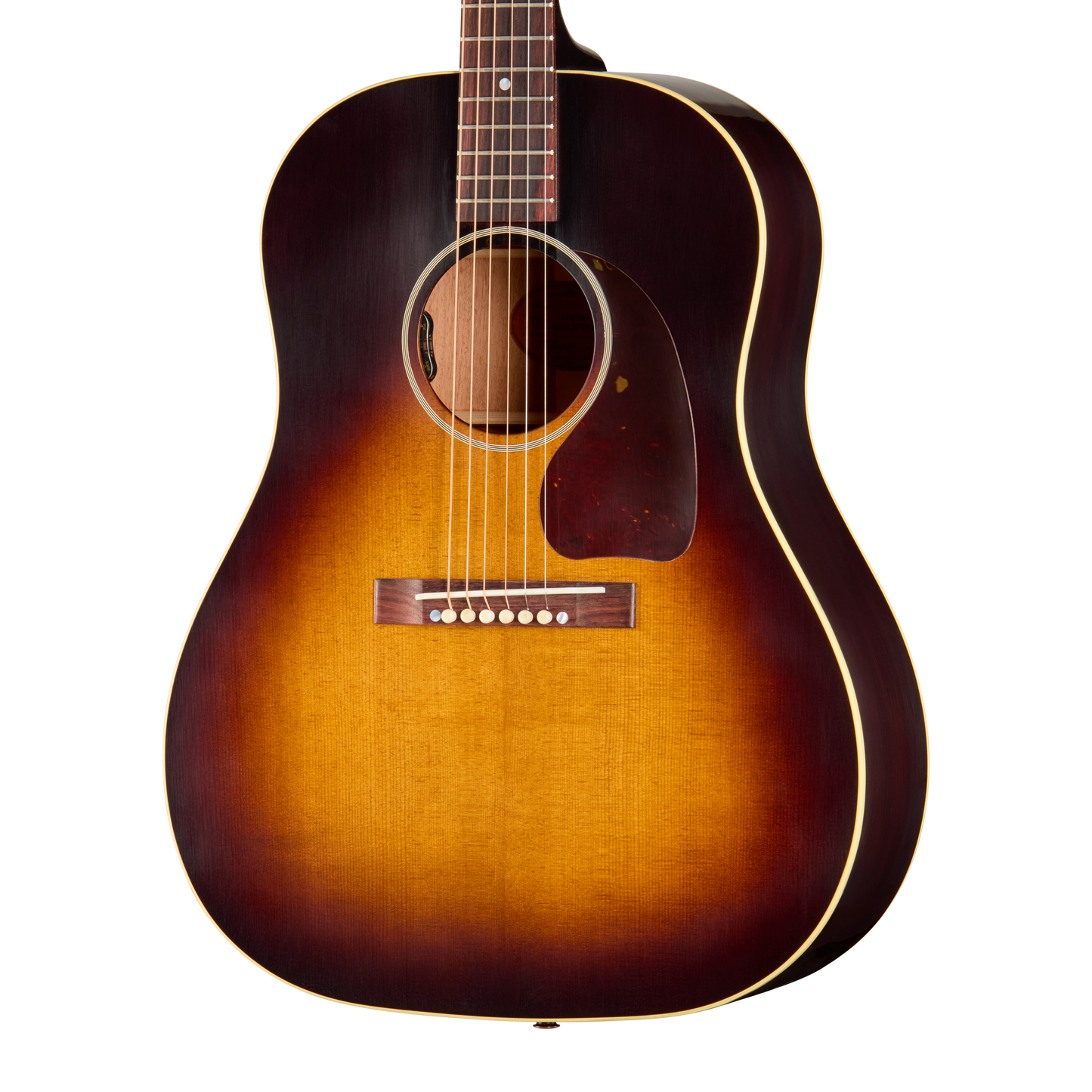 Gibson Custom 1942 Banner J-45 Reissue with HiFi, Ultra Light Aged, Vintage Sunburst Acoustic Guitar Gibson Custom