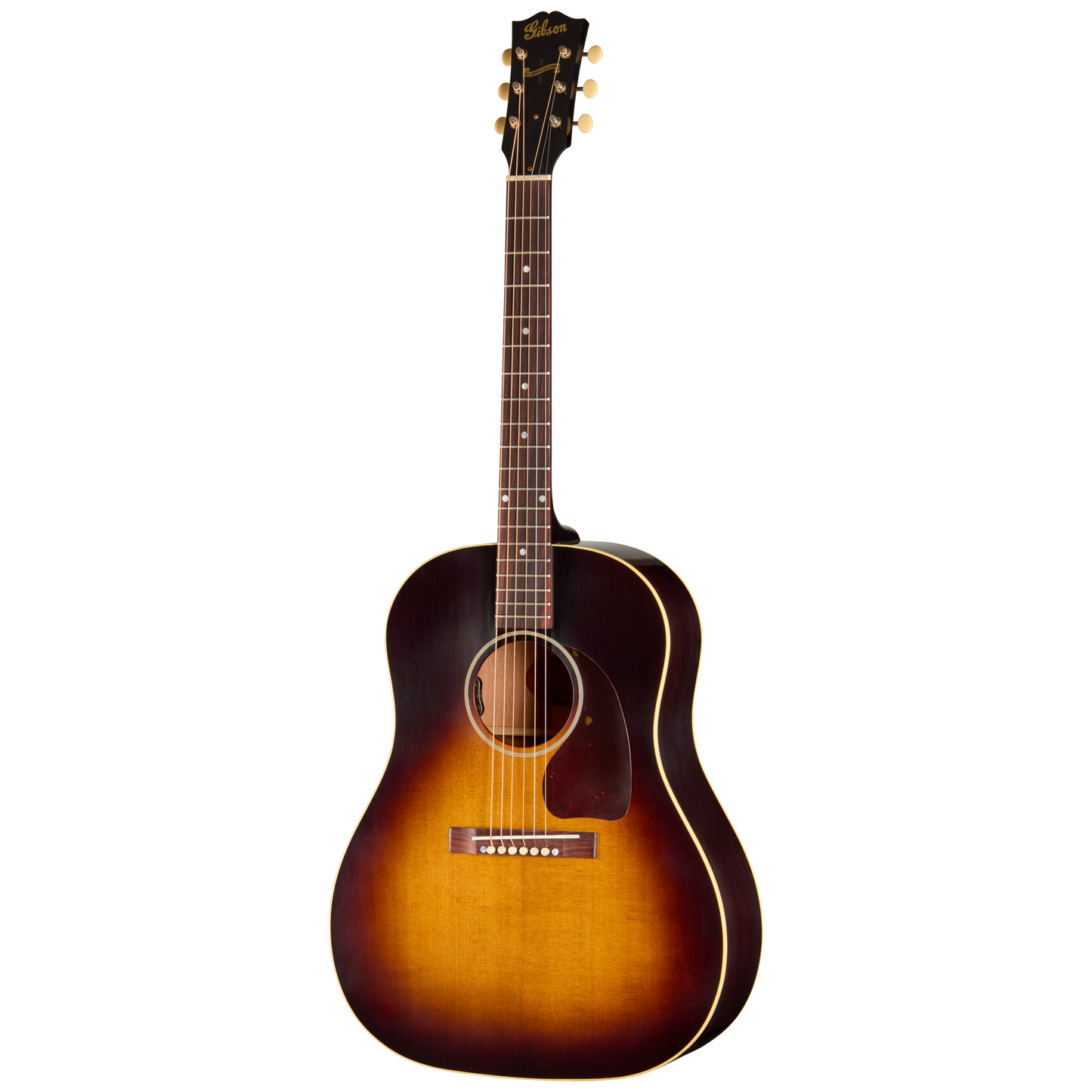 Gibson Custom 1942 Banner J-45 Reissue with HiFi, Ultra Light Aged, Vintage Sunburst Acoustic Guitar Gibson Custom
