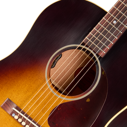 Gibson Custom 1942 Banner J-45 Reissue with HiFi, Ultra Light Aged, Vintage Sunburst Acoustic Guitar Gibson Custom