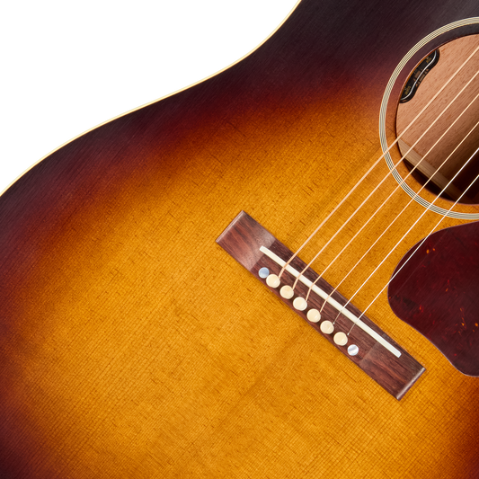 Gibson Custom 1942 Banner J-45 Reissue with HiFi, Ultra Light Aged, Vintage Sunburst Acoustic Guitar Gibson Custom