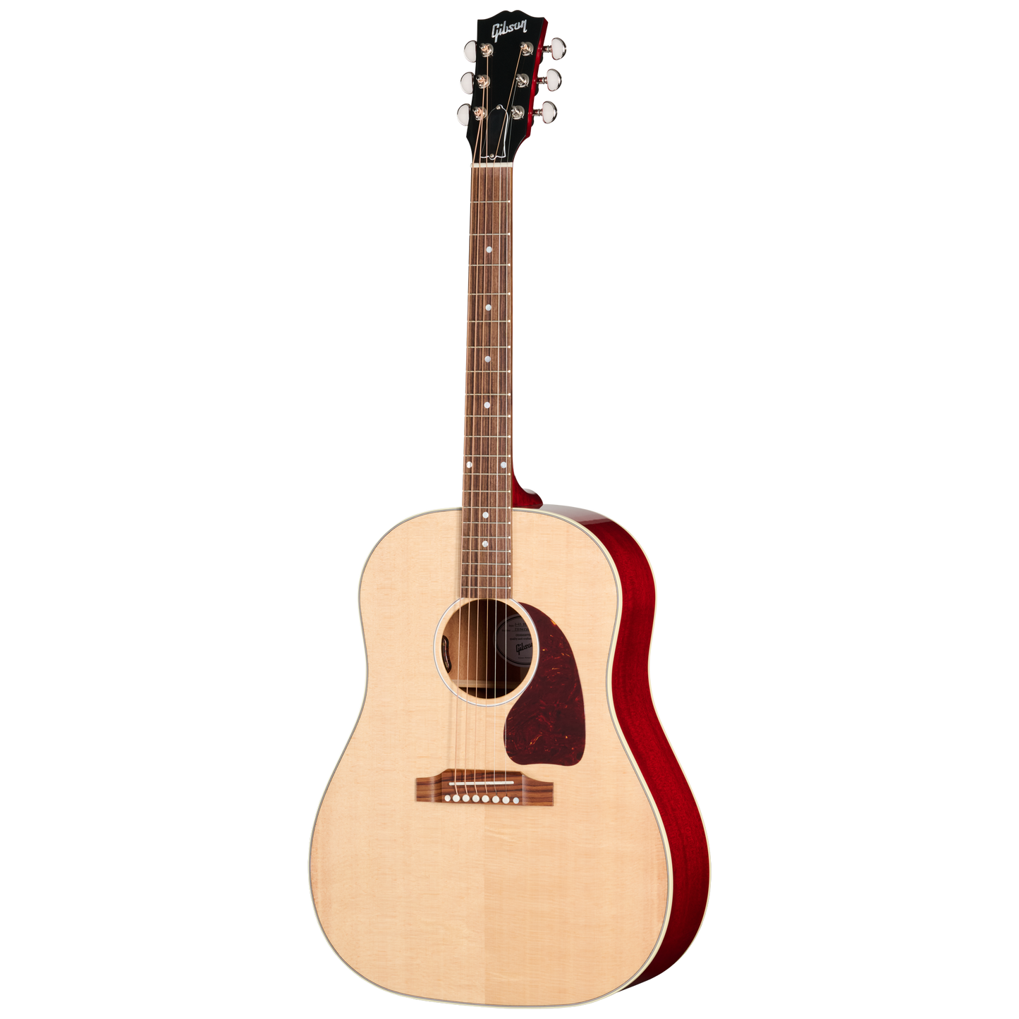 Gibson J-45 Standard, Natural Top Cherry Back and Sides, Exclusive Acoustic Guitar Gibson