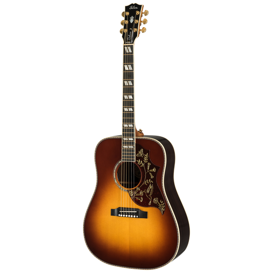Gibson Custom Hummingbird Deluxe Rosewood, Left-Handed, Rosewood Burst Acoustic Guitar Gibson Custom