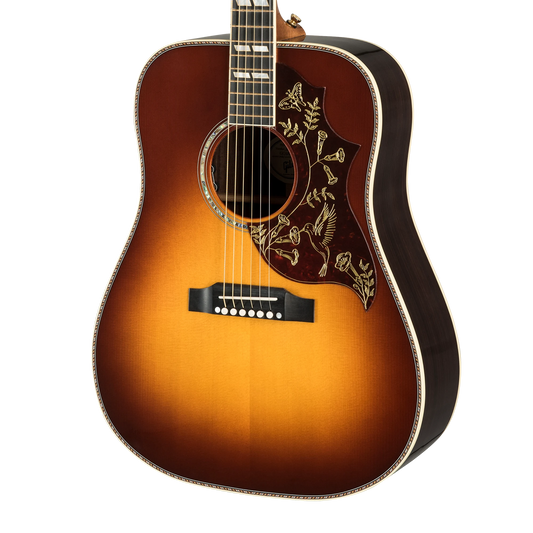 Gibson Custom Hummingbird Deluxe Rosewood, Rosewood Burst Acoustic Guitar Gibson Custom