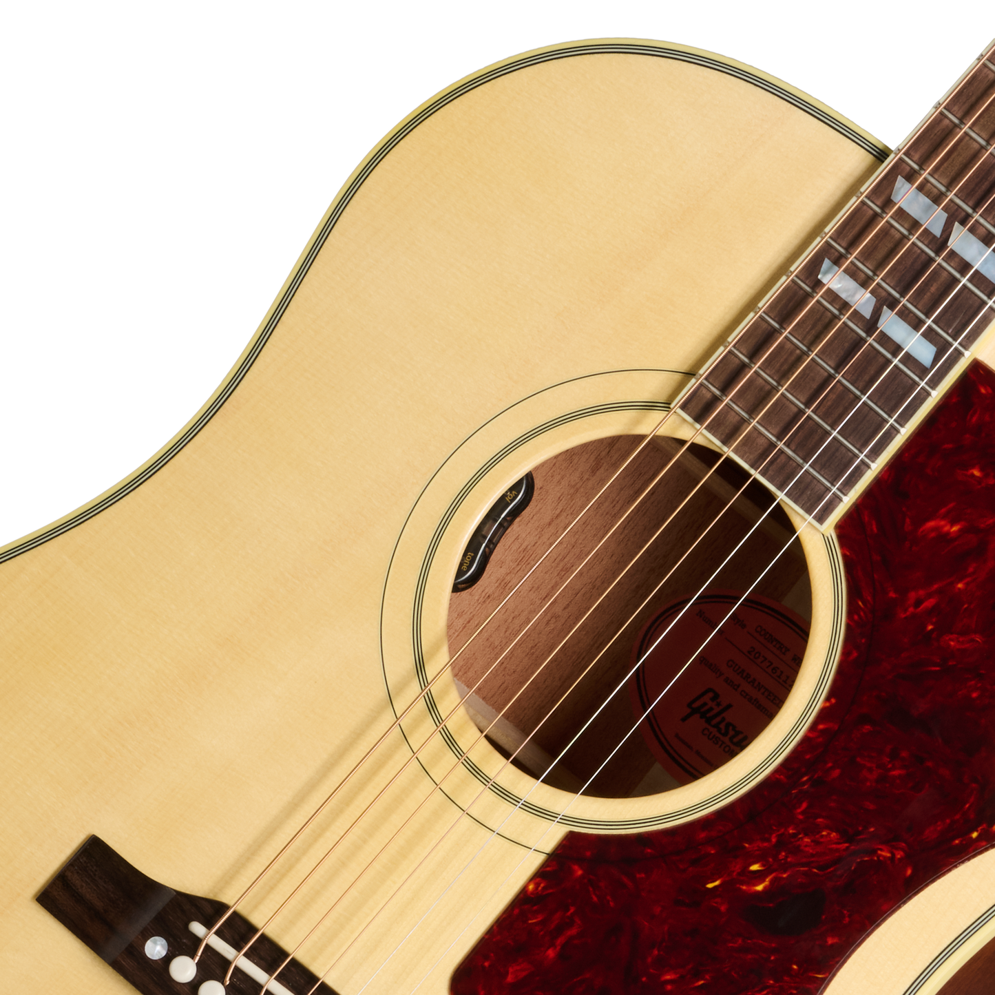 Gibson Custom Country Western Round Shoulder with Red Spruce Top, Antique Natural, Exclusive Electric Guitar Gibson Custom