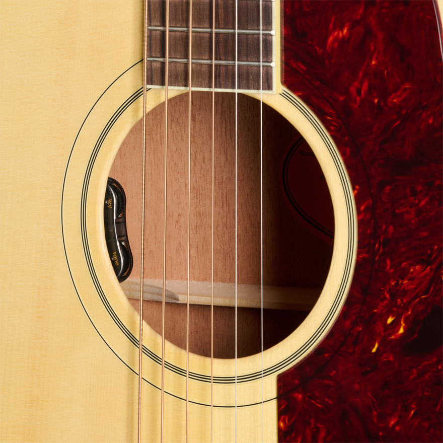 Gibson Custom Country Western Round Shoulder with Red Spruce Top, Antique Natural, Exclusive Electric Guitar Gibson Custom
