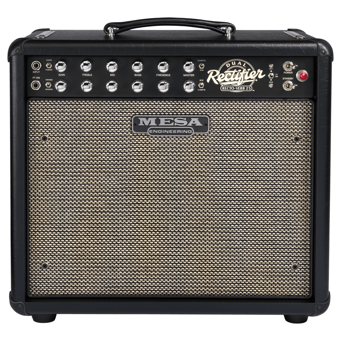 Mesa/Boogie Recto-Verb 25 1x12 Combo, Black Taurus Combo Amplifier Mesa/Boogie