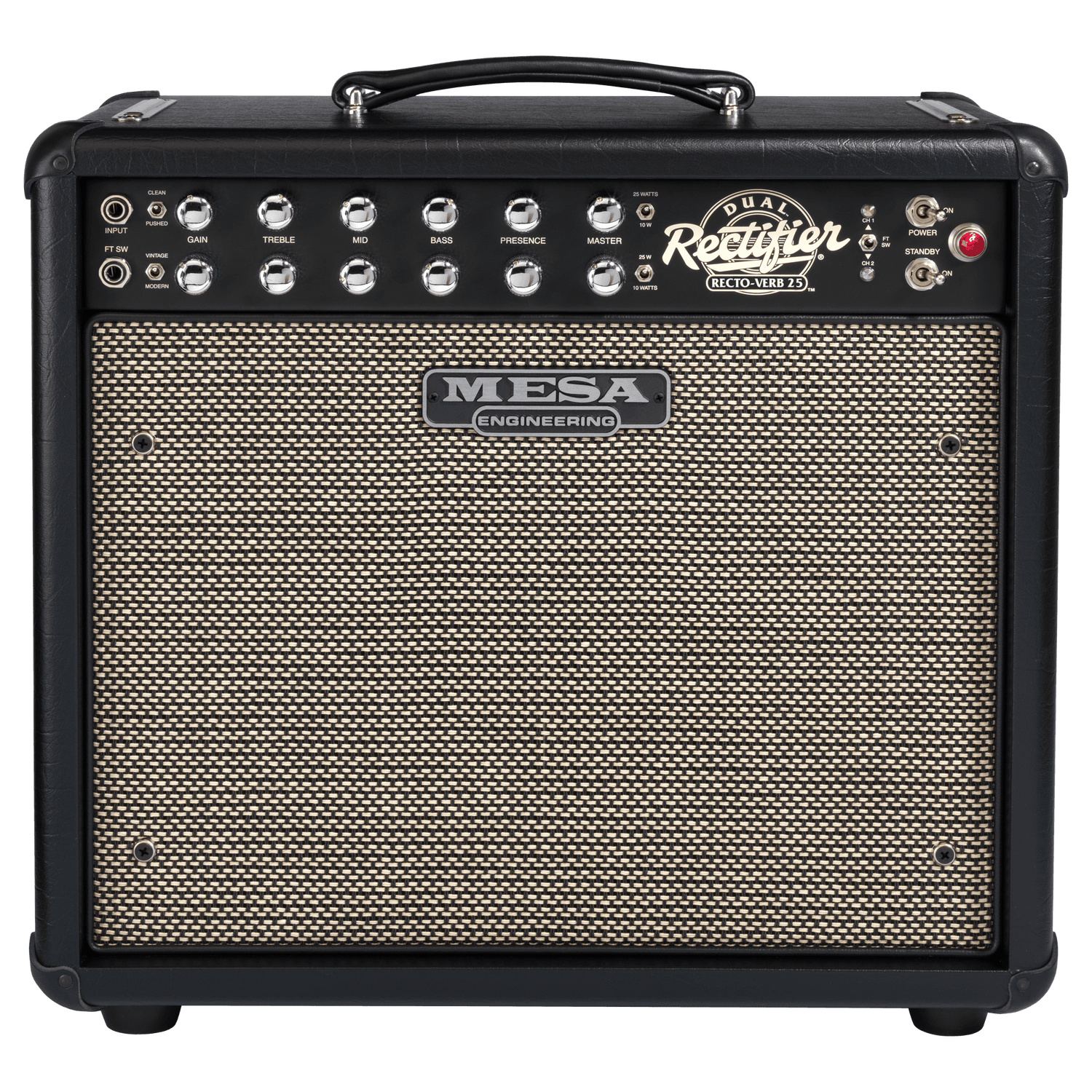 Mesa/Boogie Recto-Verb 25 1x12 Combo, Black Taurus Combo Amplifier Mesa/Boogie