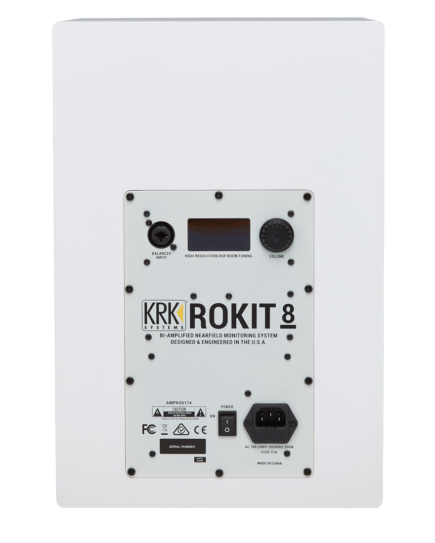KRK RP8 ROKIT G4 Professional Studio Monitor, White Noise, EU Studio Monitors KRK