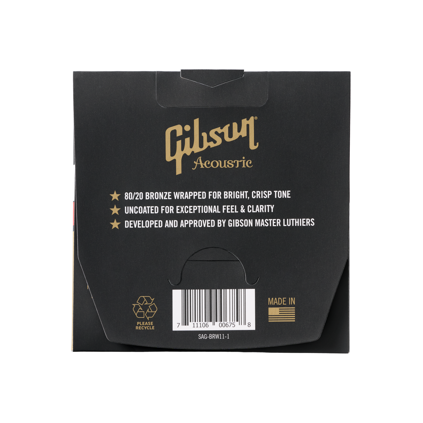 Gibson 80/20 Bronze Acoustic Guitar Strings, Ultra-Light Gauge Acoustic Strings Gibson