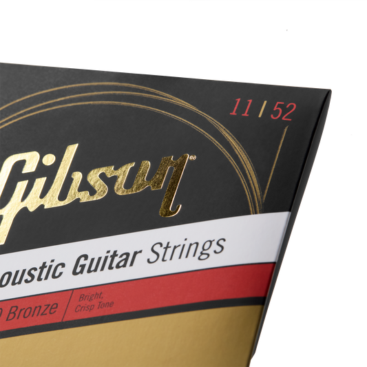 Gibson 80/20 Bronze Acoustic Guitar Strings, Ultra-Light Gauge Acoustic Strings Gibson