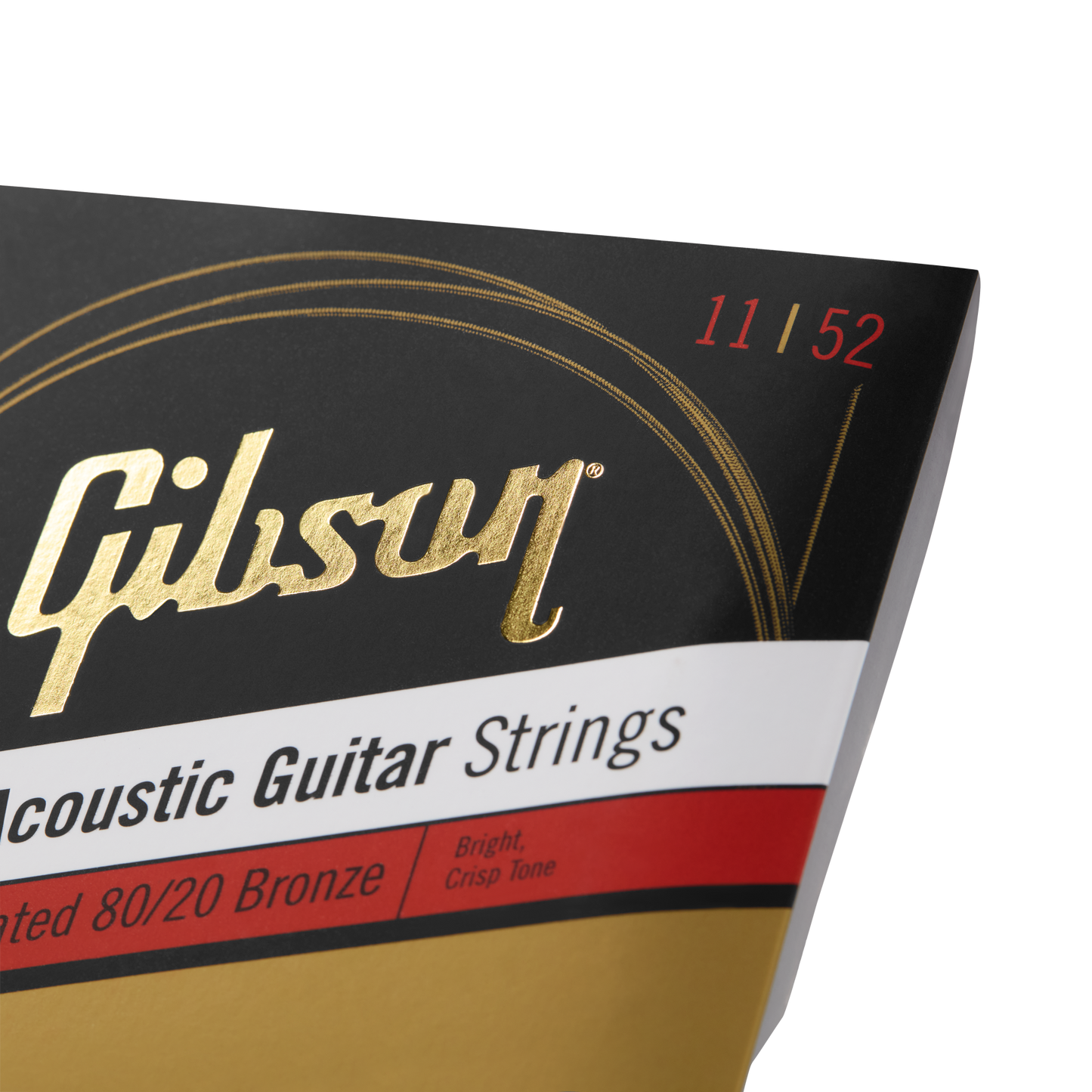 Gibson Coated 80/20 Bronze Acoustic Guitar Strings, Ultra-Light Gauge Acoustic Strings Gibson