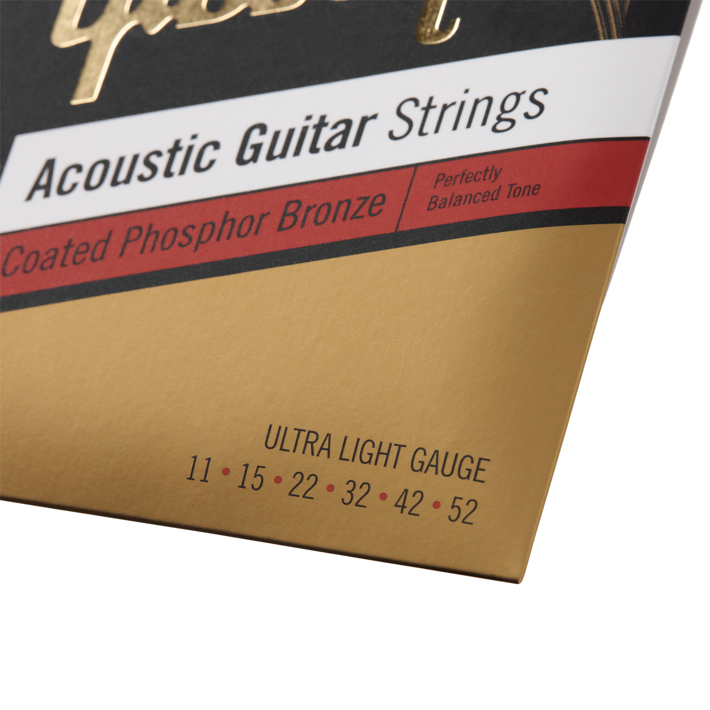 Gibson Coated Phosphor Bronze Acoustic Guitar Strings, Ultra-Light Gauge Acoustic Strings Gibson