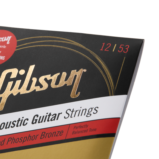 Gibson Coated Phosphor Bronze Acoustic Guitar Strings, Light Gauge Acoustic Strings Gibson