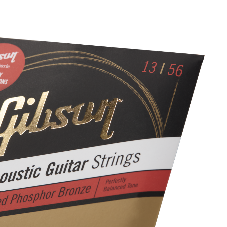 Gibson Coated Phosphor Bronze Acoustic Guitar Strings, Medium Gauge Acoustic Strings Gibson