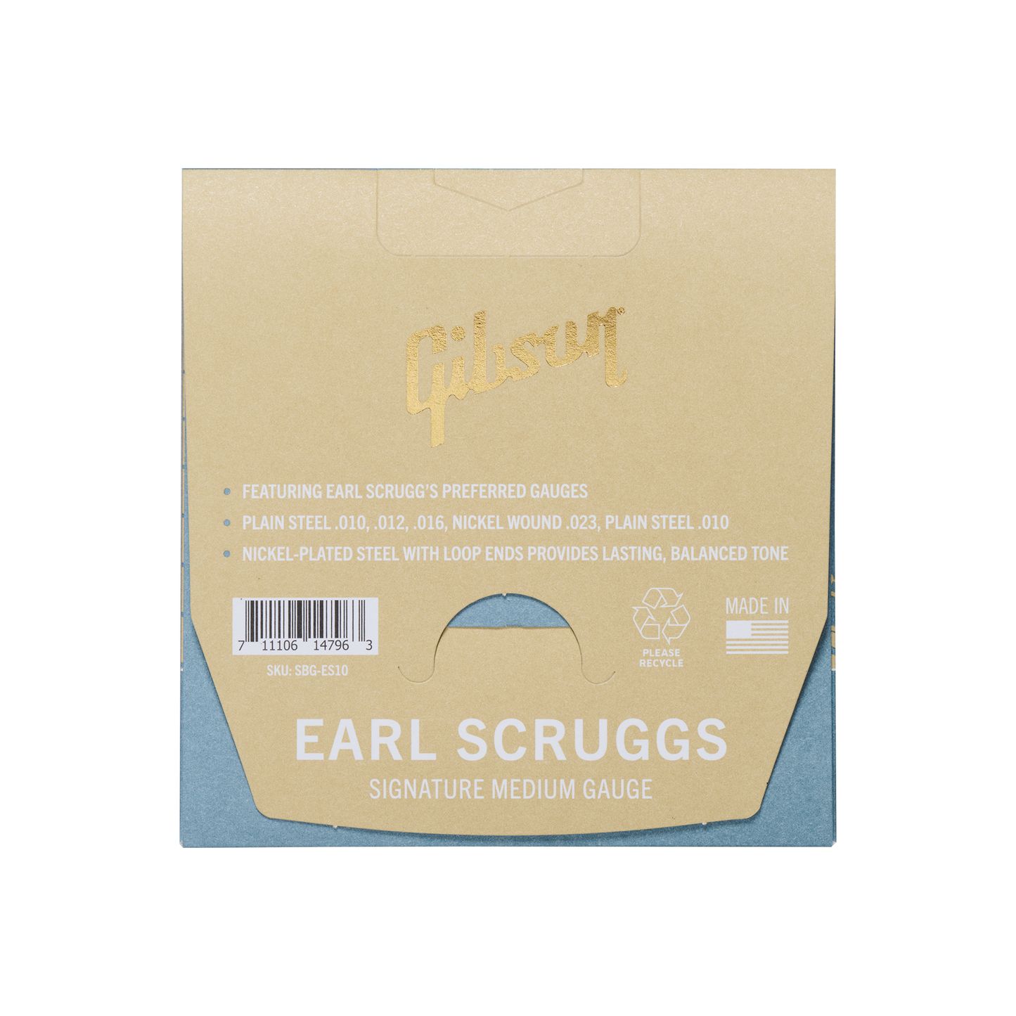 Gibson Earl Scruggs Banjo String Set, Signature Medium Gauge Banjo Strings Gibson