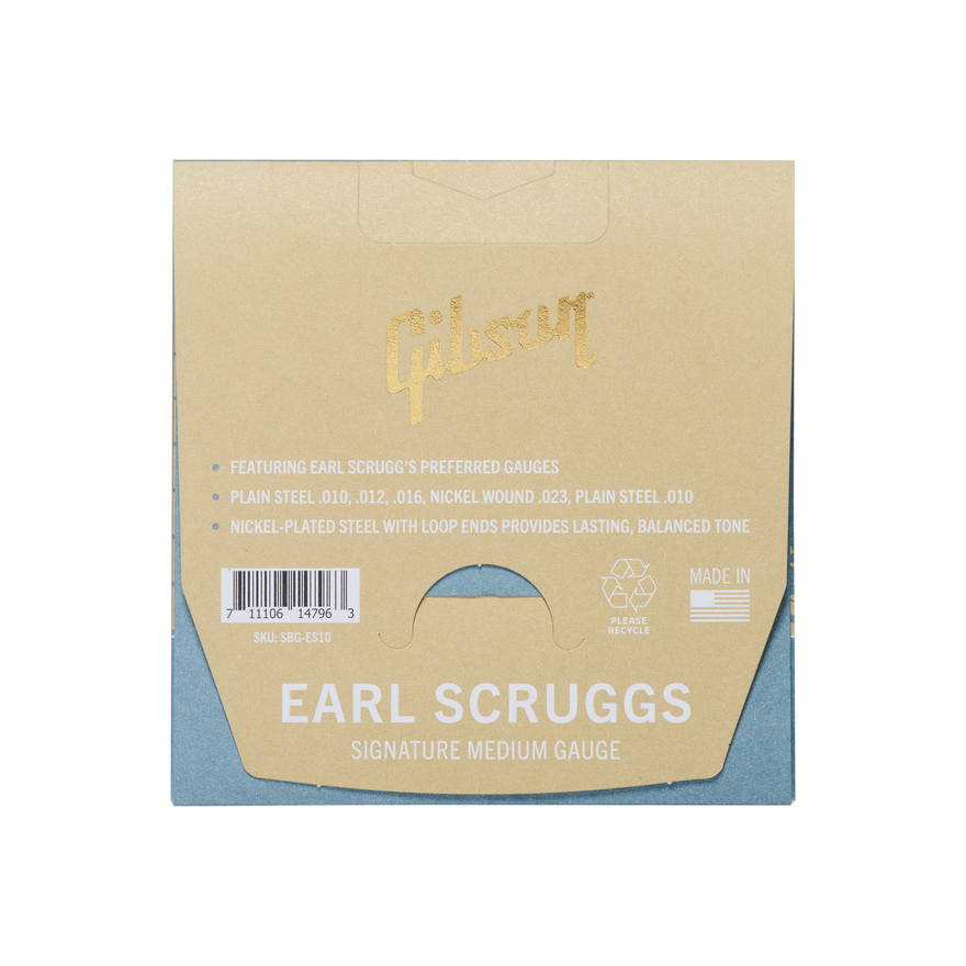Gibson Earl Scruggs Banjo String Set, Signature Medium Gauge Banjo Strings Gibson