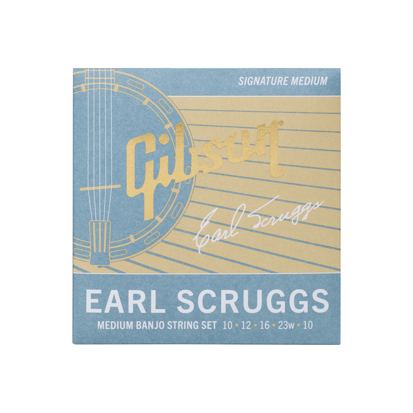 Gibson Earl Scruggs Banjo String Set, Signature Medium Gauge Banjo Strings Gibson