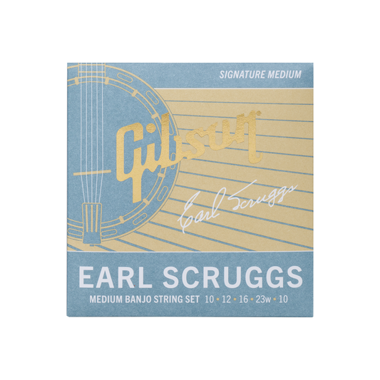 Gibson Earl Scruggs Banjo String Set, Signature Medium Gauge Banjo Strings Gibson