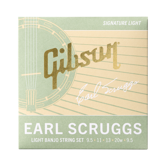 Gibson Earl Scruggs Banjo String Set, Signature Light Gauge Banjo Strings Gibson